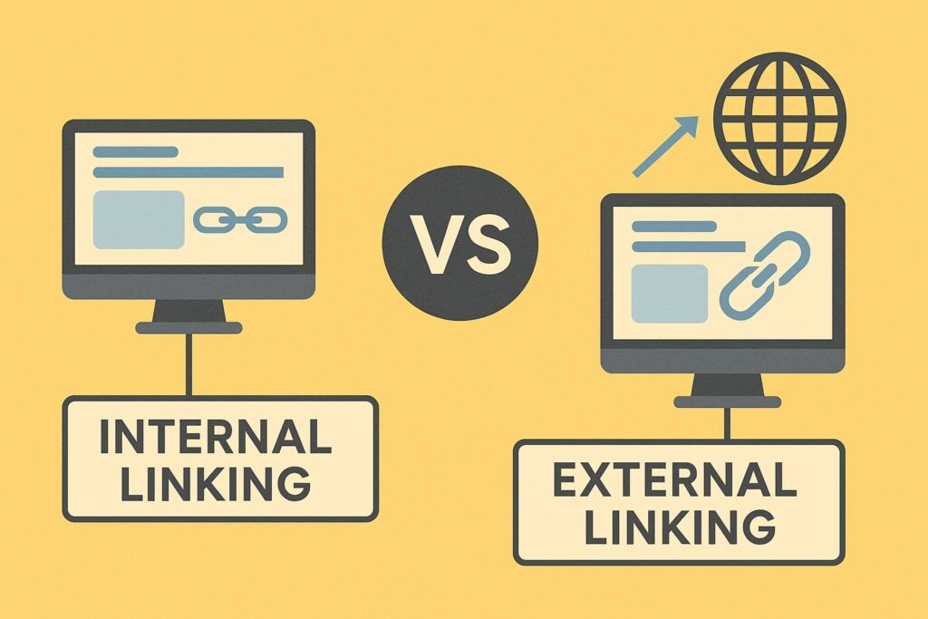 internal linking vs. external linking