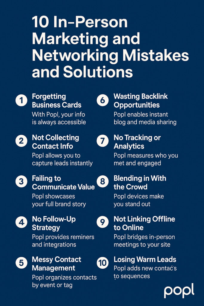 in-person marketing mistakes